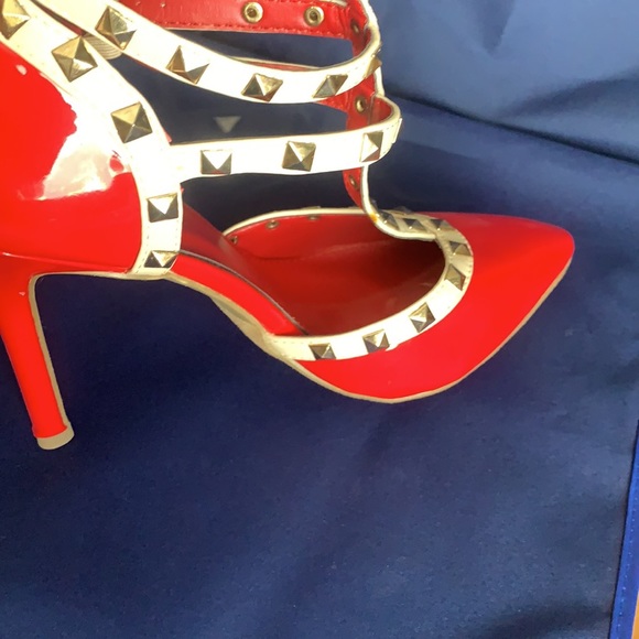 Top Moda Red Pumps, NIB (only Sz 5.5 currently available) - Picture 3 of 7